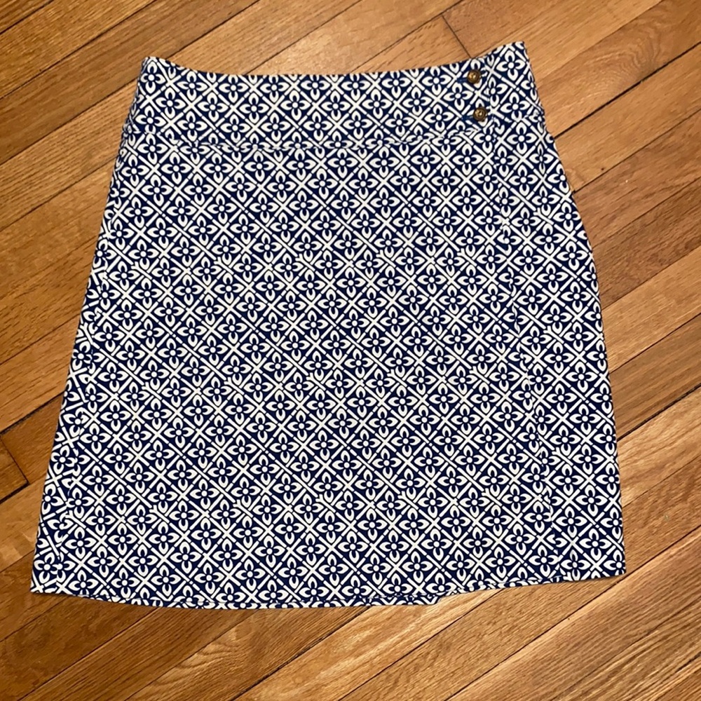 Lilly Pulitzer Hopscotch Corduroy Wrap Skirt Sz 6